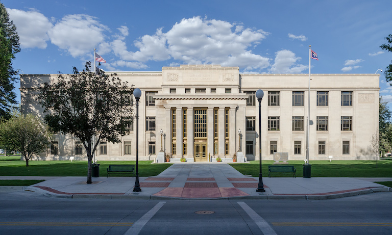 Wyoming Supreme Court Building, Cheyenne, Southwest view