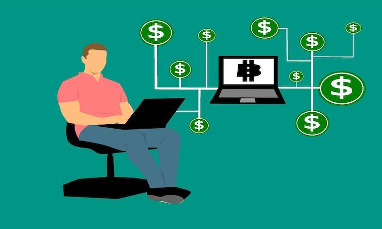 Blockchain Money Block Distribution Chain Symbol