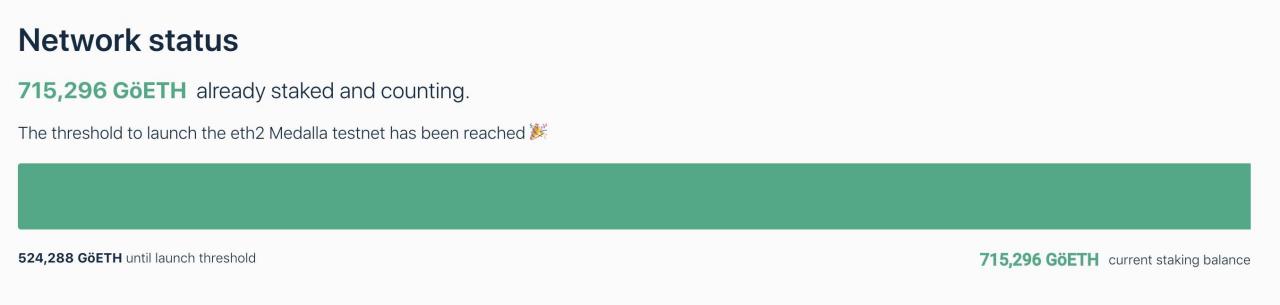 以太坊2.0来了！最终测试网Medalla将于今晚启动