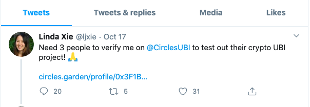 V神转推的项目（Circles UBI）零撸教程，很多人还不会激活