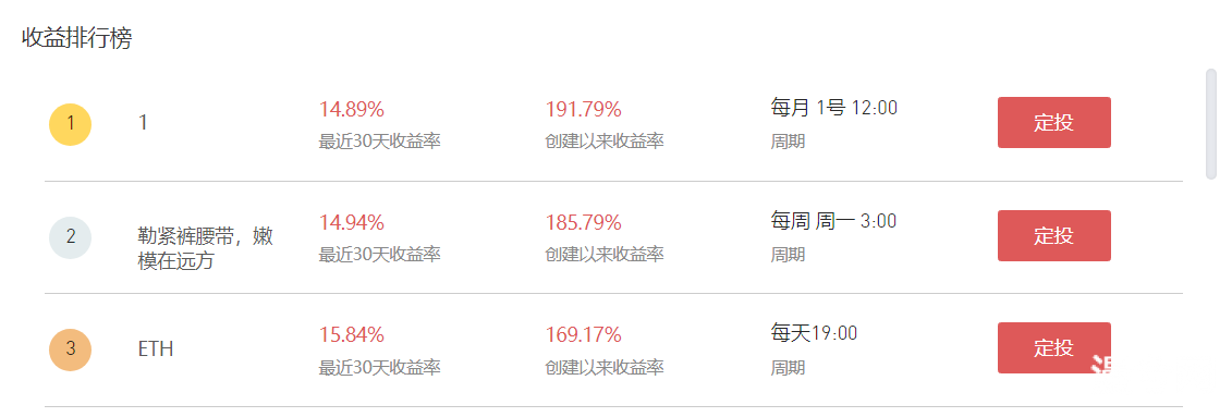 定投改变命运？币圈定投去哪里？对比几家有定投功能的平台