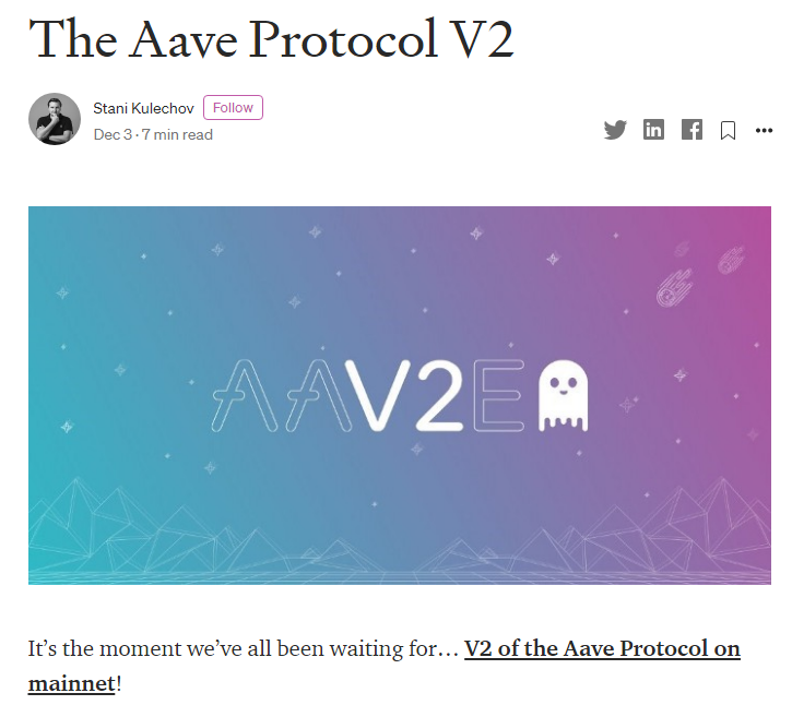 AAVE 逆势上涨， V2 新版对AAVE增长会有哪些利好？