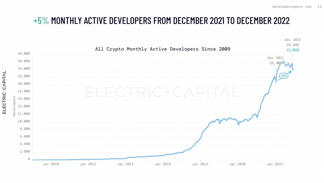 Electric Capital 开发者报告：比特币和以太坊之外的主要公链生态正在兴起